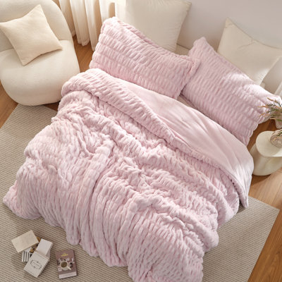 Wrinkle Rolls - Coma Inducer Oversized Comforter Set - Pink Marshmallow
