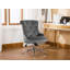 Gabriela Velvet Office Chair, Castors and Footers Both Included-1226820958