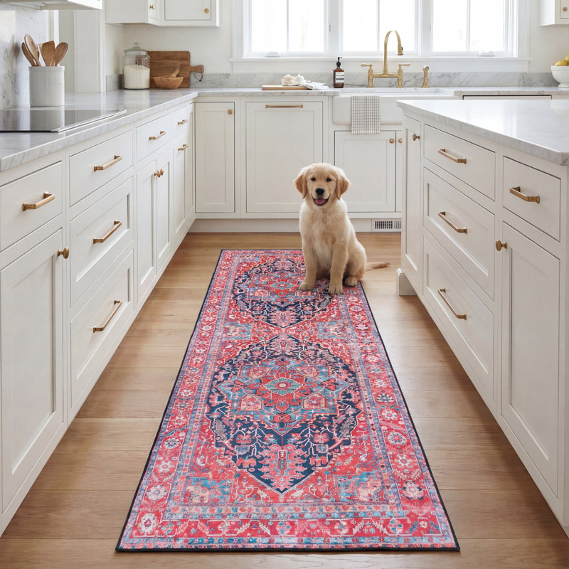 Iorgo Performance Machine Washable Oriental Rug, Runner 2'6" x 8'