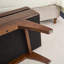 Banc rembourré en similicuir avec 4 pieds-604296615