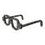 Figurine en pierre en forme d'objet décoratif sculpture ornement moderne sculpté Accent Art abstrait Silhouette présentoir intérieur Artisan Nouveauté lunettes Figurine Détail architectural-1644013934