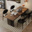 Bureau rectangulaire en bois massif noyer-1109238873