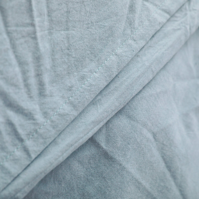 Pillowcases, Washed CottonBreathable Pillow Cases, Envelope Closure - NTBAY, Blue, King Pillowcases