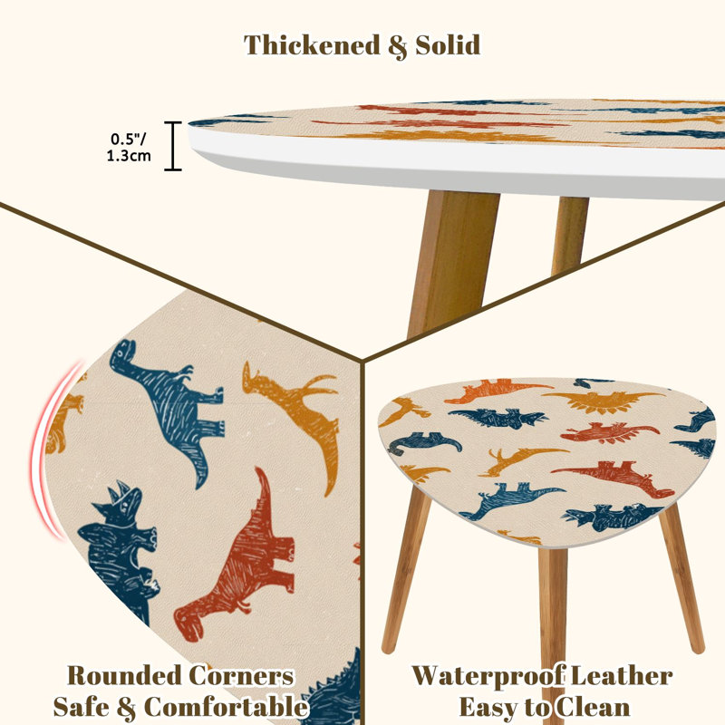 Ensemble de 2 tables basses gigognes Triangle
