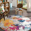 Tapis abstrait ivoire / gris / bleu Noires-1141822489