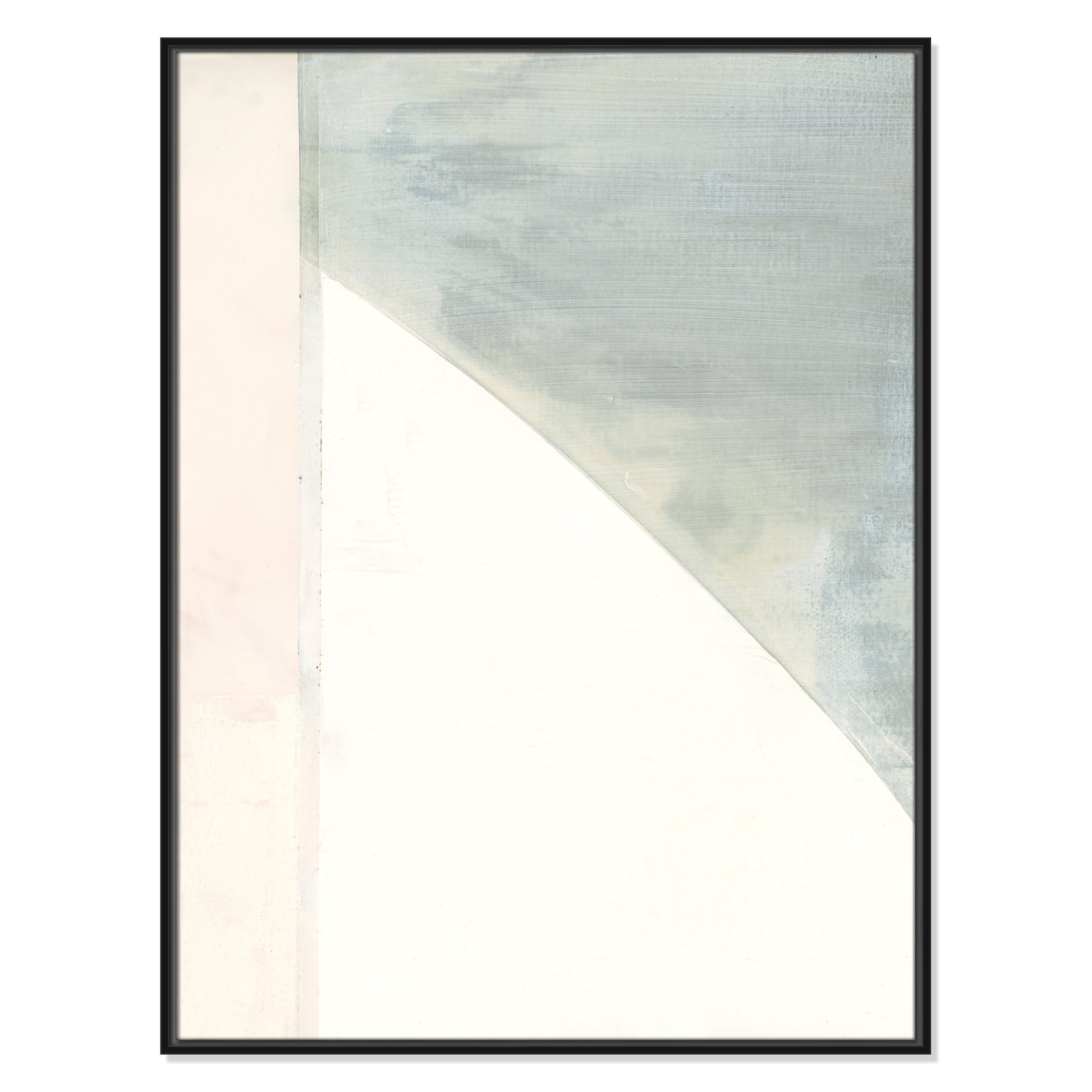 Alexandria "In Neutral I" Painting by Cartissi, 41.5" H x 31.5" W x 2" D, Black Framed Canvas