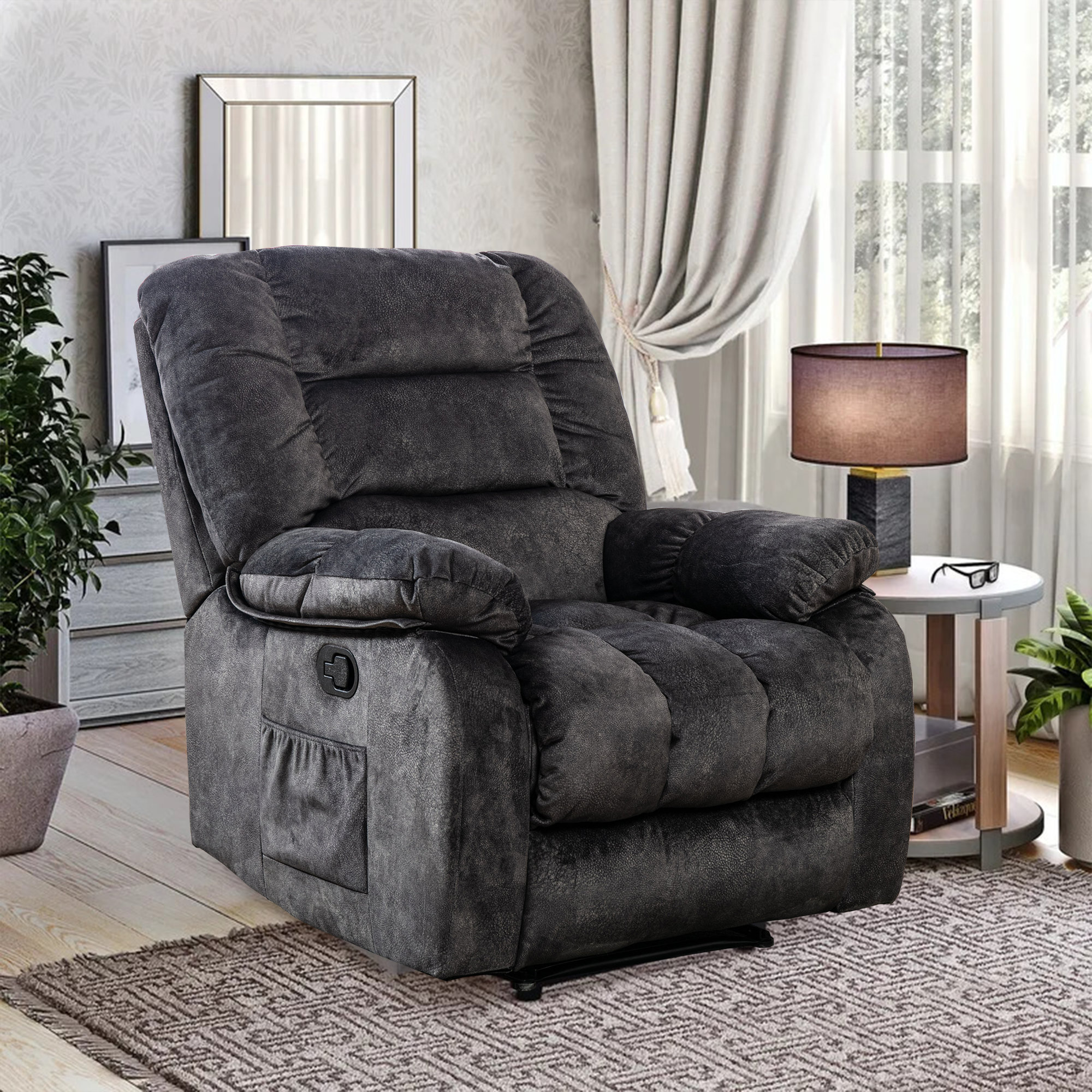 Cushy Tushy Premium Seat Cushion (Black/Light Gray)