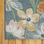 Tapis sarcelle botanique intérieur / extérieur Abani Rugs Terase SAK140A-102043812