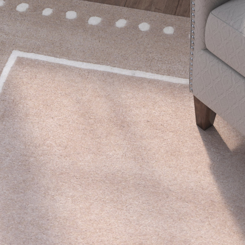 Tapis en laine touffeté à la main Cruz, Rectangle 5 pi x 8 pi