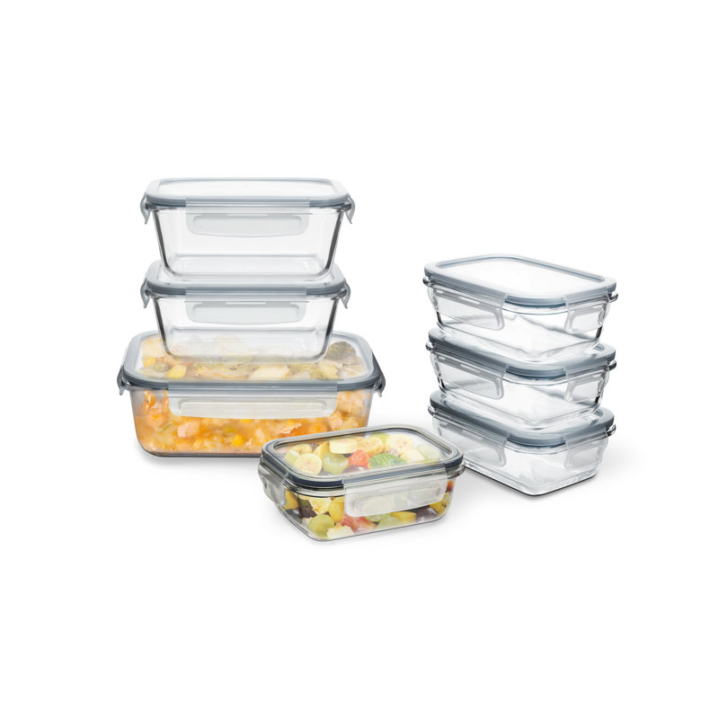 Contenant de préparation alimentaire avec couvercles hermétiques
