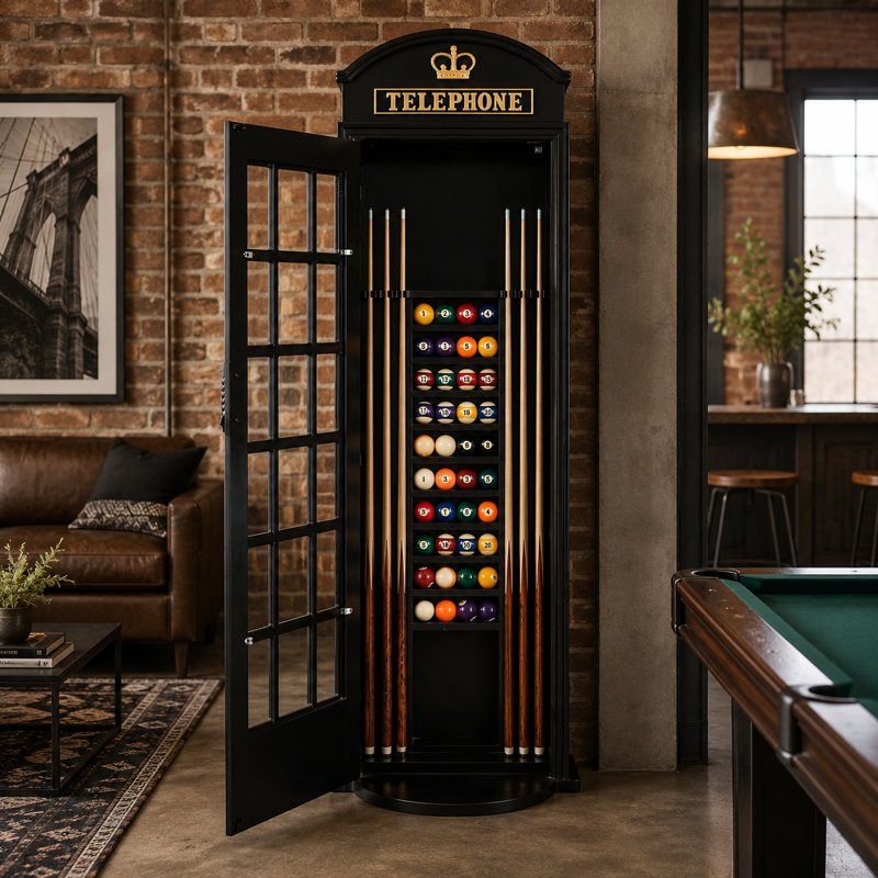 Porte-queues de billard noir et noir par Ram