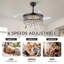 Ventilateur de plafond 48 "à intensité variable avec lumières DEL et télécommande-865544063