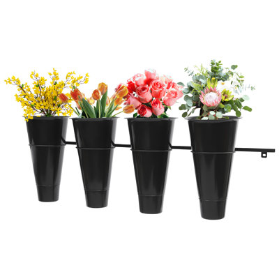 4Pcs Flower Display Stand with Buckets