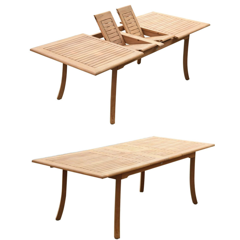 Osborne Outdoor 11 - Piece Teak Dining Set, 6, 30.5" H x 71" L x 40" W