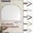 Dezerae Metal Arched Mirror for Mantel, Bathroom-1856041661