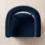 Chaise rembourrée moderne avec accoudoirs courbés-11597298