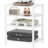 4-Tier AV Media Player Stand, Stereo Stand, Modern Audio Shelf,Wooden TV Stand,Multifunctional Media Console Shelf, Suitable for Home, Conference Room (White)-365740400