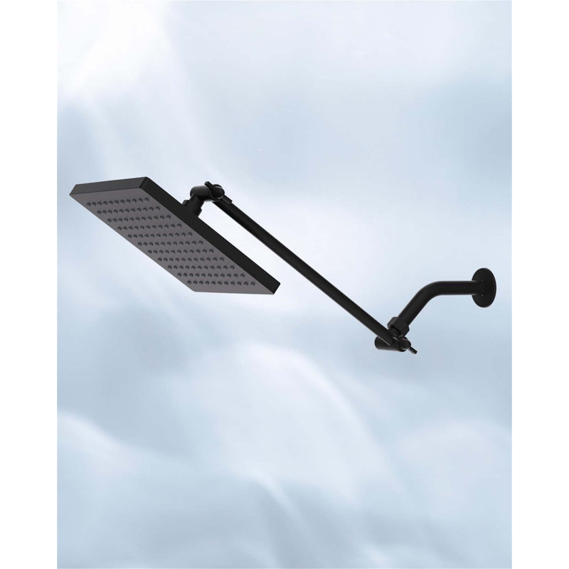 Rain Fixed Shower Head, Matte Black
