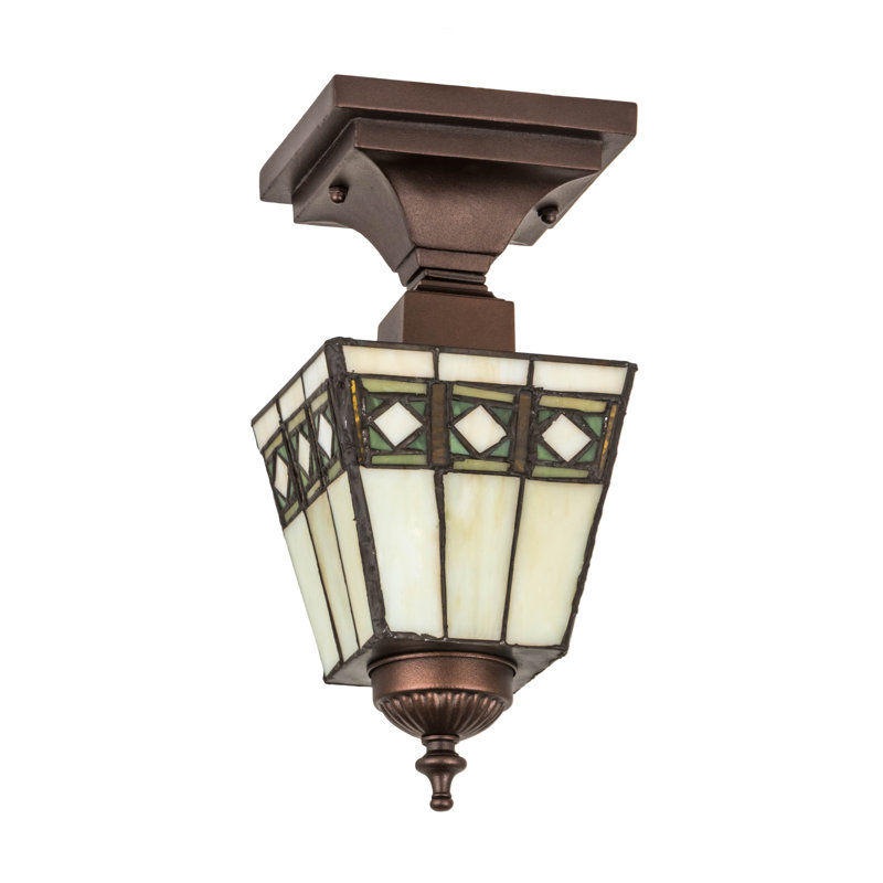 Meyda Tiffany & Stained Glass 1 - Light Semi Flush Mount