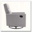 Fauteuil inclinable et pivotant rembourré avec dossier moelleux
