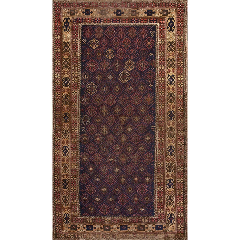 Hand Knotted Wool Geometric Area Rug