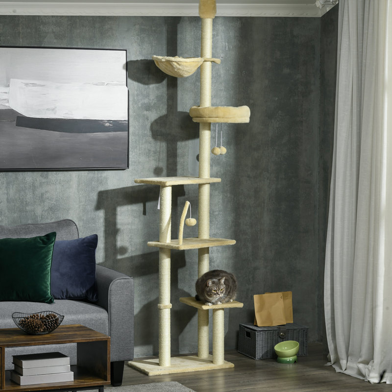 635cm H Cat Tree, Beige