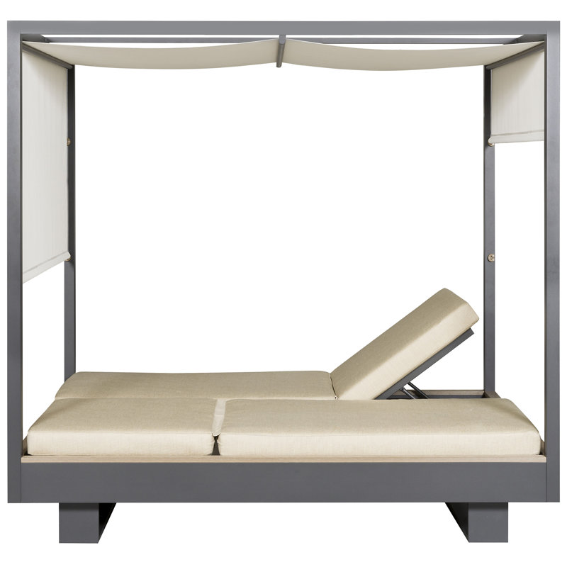 Michael Weiss Montecito 80" Long Reclining Double Chaise with Cushions, Toodaloo Natural