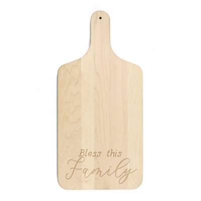 Bless This Family Paddle Cutting Board