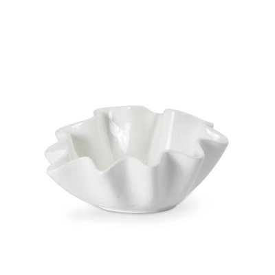 Ruffle Ceramic Decorative Bowl
