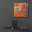  «Coq Motifs 4» par Art Licensing Studio, art mural en verre acrylique, 12 po x 12 po