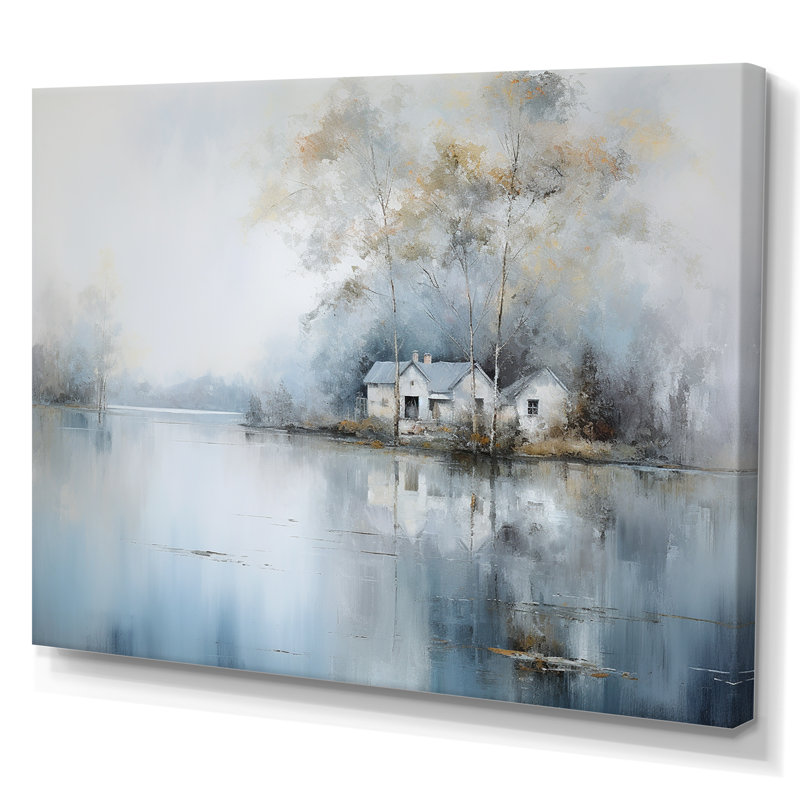 Lakeside House Serenity sur impression sur toile, H 12 po x l 20 po x P 1 po, Toile tendue