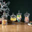 4 Piece Clear Glass Storage Jar Set