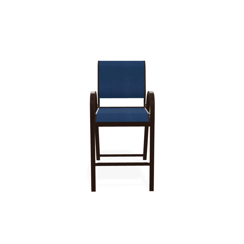 Tabouret de bar Holna, Cobalt 35D Sunbrella®, Kona texturé