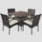 Mathiatis 4 - Person Wicker Patio Dining Set with Square Table-1161028309
