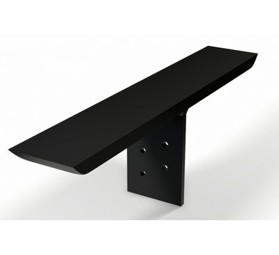 32in. x 2.5in. x 4in. The Original T-Brace Countertop Support Bracket Aluminum