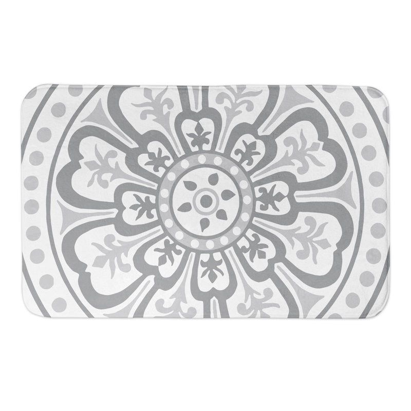 Tapis pour salle de bain Manatuto, Gris
