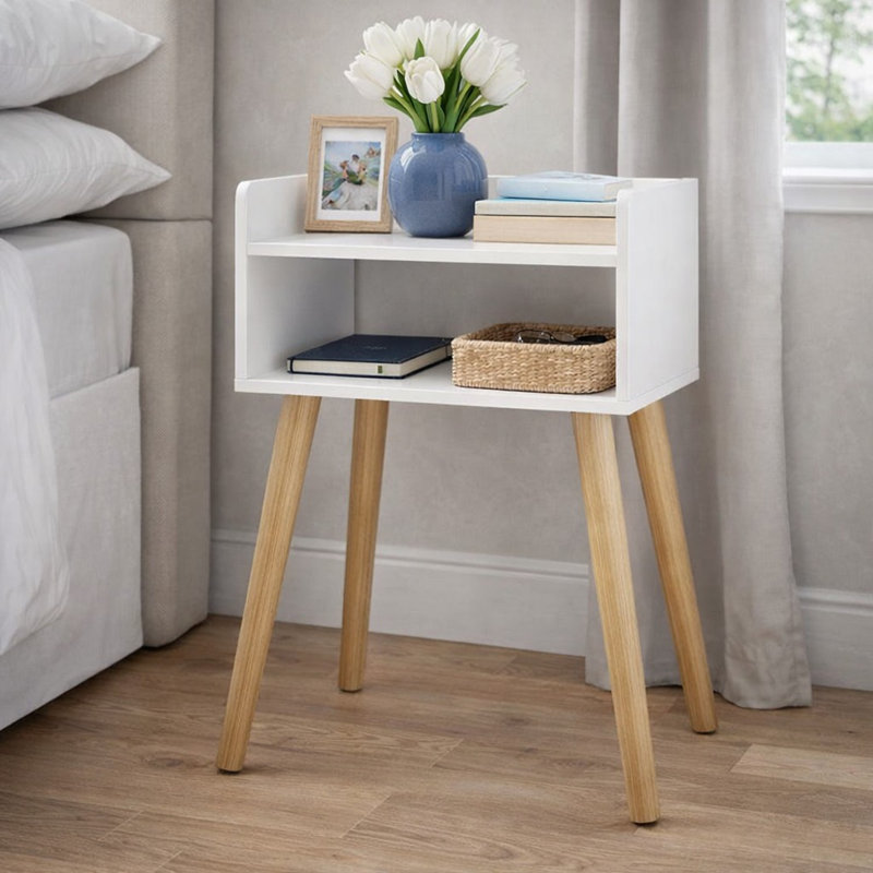Ontario 40cm W Manufactured Wood Bedside Table