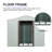 8Ft X 4Ft Outdoor Metal Storage Shed