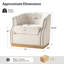 Fauteuil pivotant en tonneau capitonné l 31 po Legend-322447138