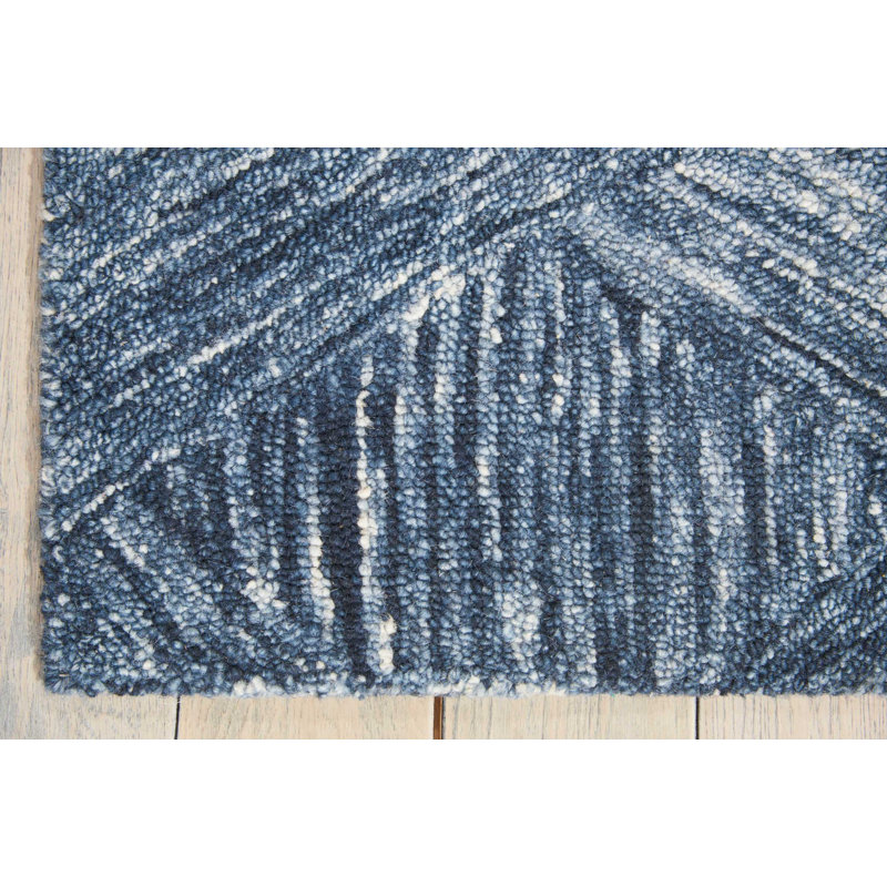 Tapis bohémien en denim Jodie, Rectangle 3 pi 9 po x 5 pi 9 po