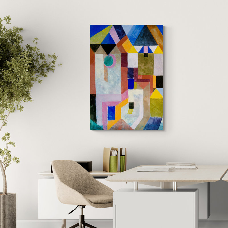 Colourful Architecture by Paul Klee - Wrapped Canvas Art Prints, 31 cm H x 21 cm W