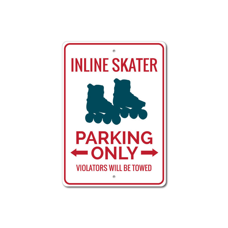 Plaque en aluminium pour patin à roues alignées, H 14 po x l 10 po x P 0,04 po
