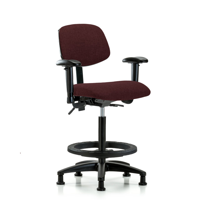 Chaise de dessin Ziggy, Bourgogne, Roulettes, Non inclus
