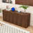 Modern Wave Design 6-Door Sideboard Buffet Cabinet with Spacious Storage-1151698460
