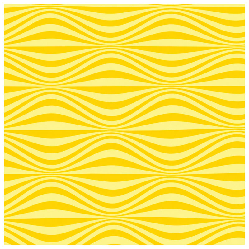 Édredon Yellow Wavy Lines, Twin