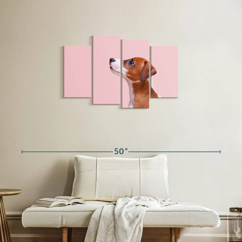 Brampt Jack Russel Dog, 22" H x 36" W