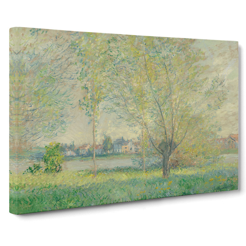 The Willows by Claude Monet - Wrapped Canvas Painting, 40cm H x 60cm W x 3cm D