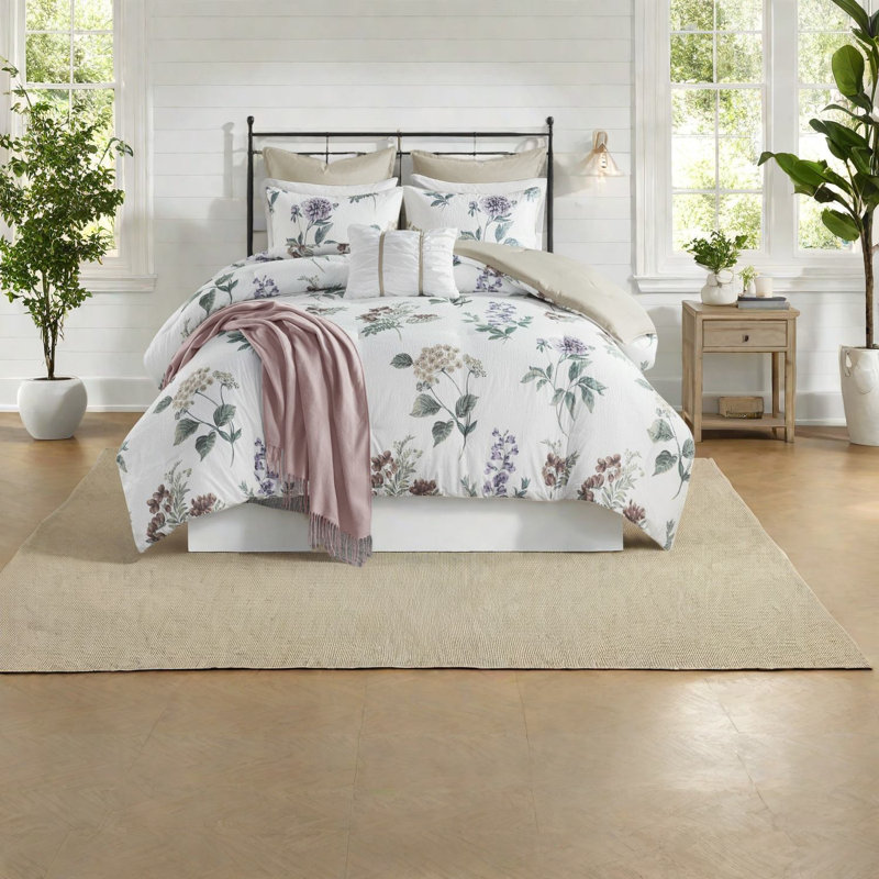 Ensembles de literie en seersucker tendance, édredon en polyester de style maison de campagne, élégance pour la maison