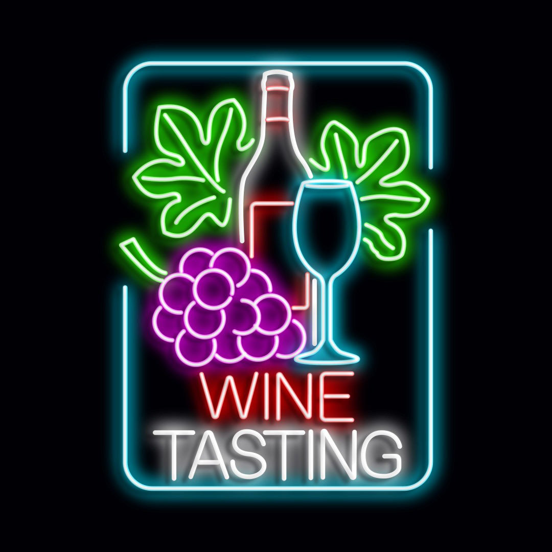 Wine Tasting 60cm LED Beer and Liquor Neon Sign