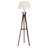 Mid-century Bamboo Tripod Floor Lamp With Side Tray-1108087822